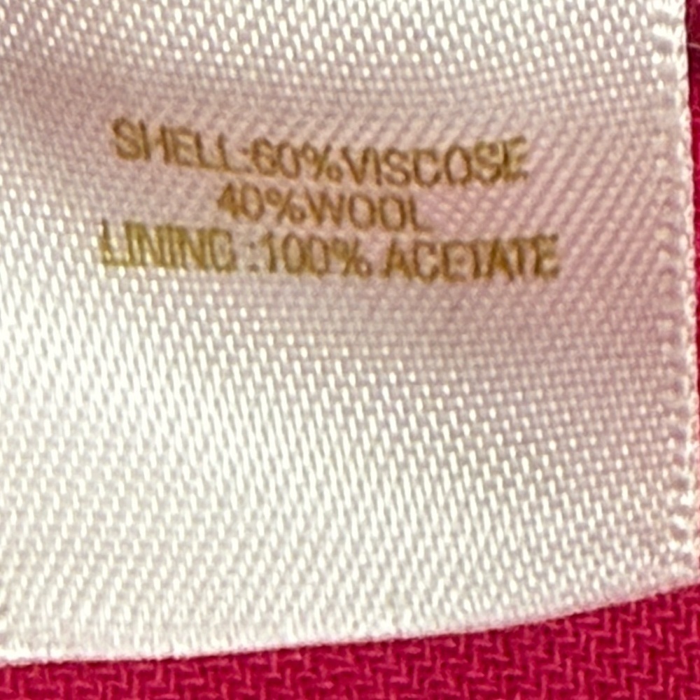 Kate Spade Hot Pink Shift Dress Size M Short Sleeve Pocket Detail Classic - Picture 8 of 9
